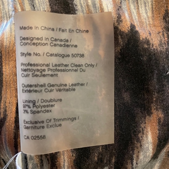 Brown Genuine Leather Jacket - Picture 3 of 3